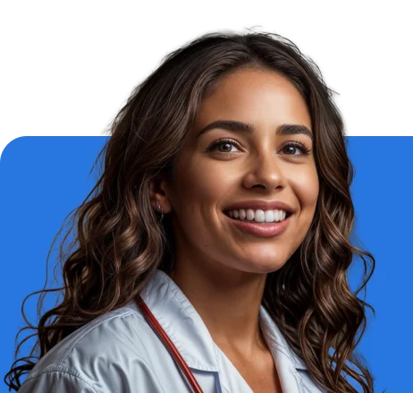 Mulher profissional de saúde sorrindo